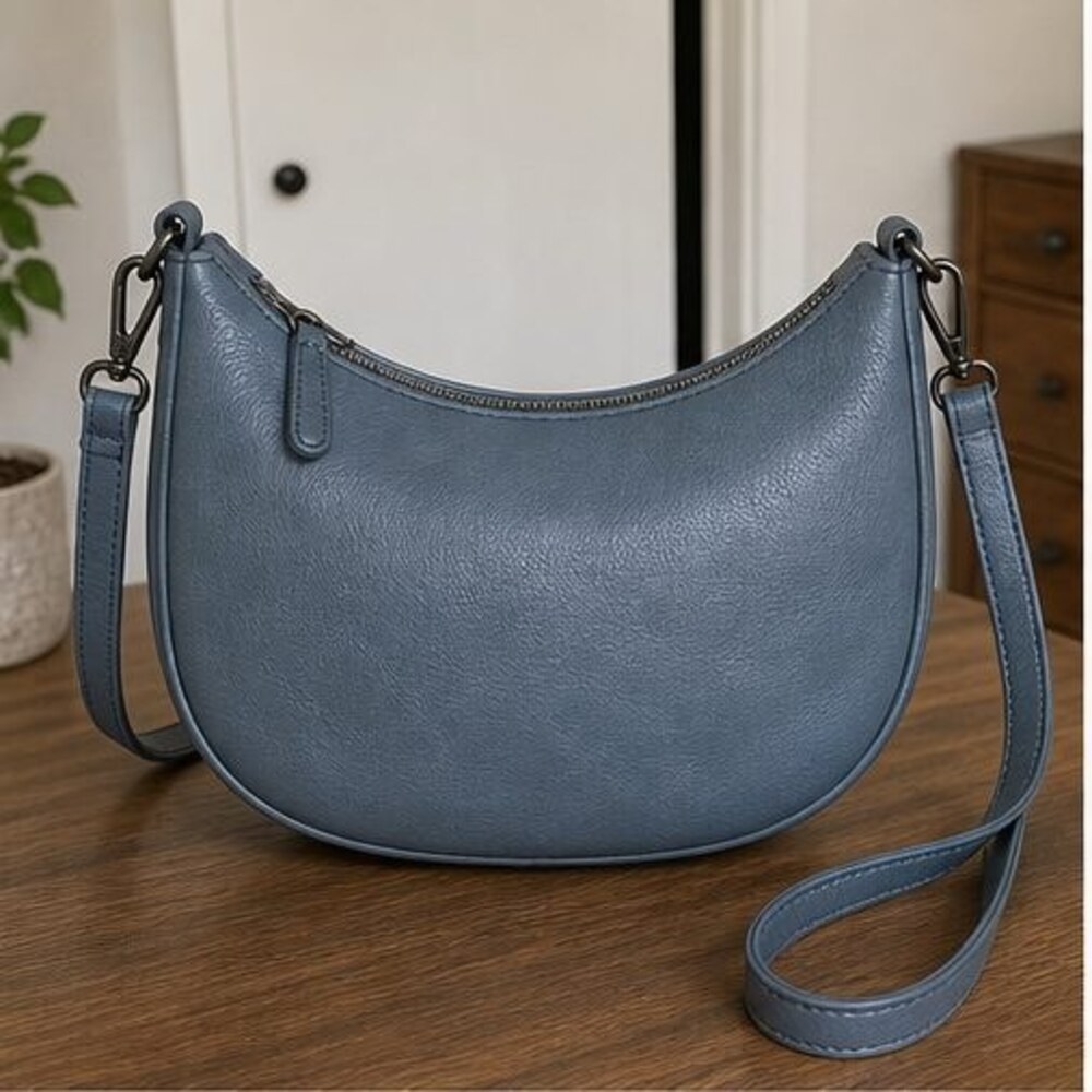 Navy Nylon Crossbody Bag